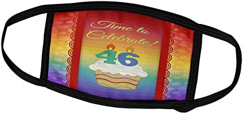 3дроуз Беверли Тарнер Роденденска Покана Дизајн-Кекс, Број Свеќи, Време, Прославете 46 Години Покана-Маски За Лице