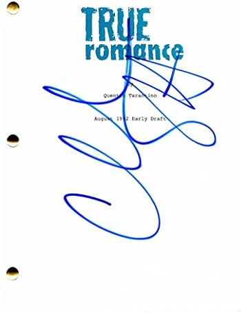 Кристијан Слејтер потпиша автограм „Вистинска романса“ Сценарио за целосна филмска филмска скрипта - Пожеска на Патриша Аркет