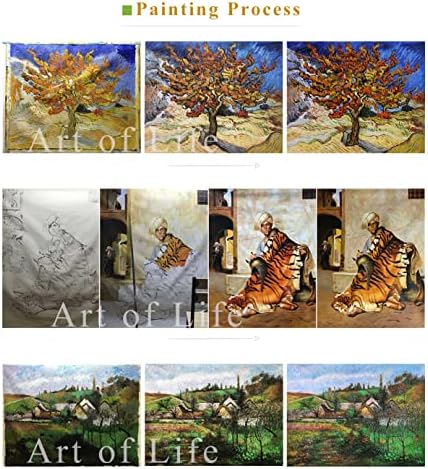 $ 80 - 1500 $ рака насликана од наставниците на уметнички академии - 21 уметнички слики на делејверскиот јаз во пејзаж тоналист Georgeорџ Инс Масл сликарство на платно - Wallид
