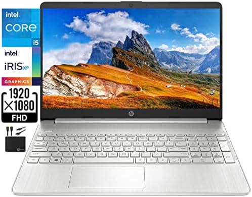 HP 2023 Најновиот Лаптоп Со FHD Екран од 15,6 инчи, Quad Core Intel i5 - 1135G7, Iris Xe графика, 32GB RAM МЕМОРИЈА, 1TB SSD, HD Webcam,