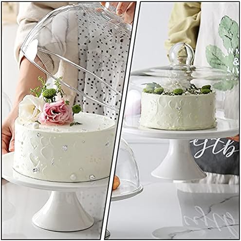 Чинија за торта 1 парче Декоративен Плех За Торта Држач За Десерт За Домаќинство Керамички Плех За Печење Кекси Топери