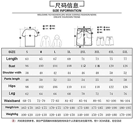 Нова машка костум UXZDX, кинески печати со кратки ракави со кратки ракави, шорцеви за спортска облека, машки костум