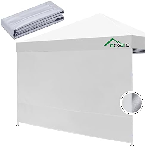 Acepic Instant Conopy Thand Thage Stiday со сребрена обвивка за 10x10 ft pop up canopy, 300D полиестер водоотпорна и 99% UV заштита,