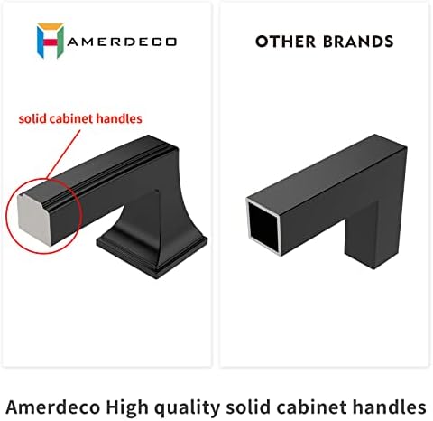 Amerdeco 15 пакет со четкан сатен никел кабинет влече 5 инчи центар центар за хардвер хардвер кујнски кабинет рачки за фиоки за бања