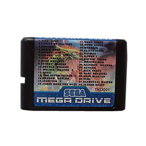Супер игра 32 во 1 16 бит картичка за игра за MD за Sega Mega Drive за Genesis-Euro Shell