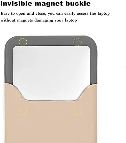 Mosiso компатибилен со MacBook Pro 13 Inch Case 2023, 2022, 2021- M2 M1, Faux Suede Leather Laptop Laptop Sneove со мала торба и пластична