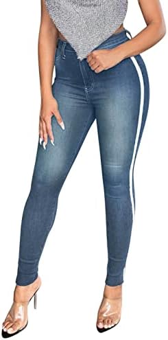 Деловни панталони во миашуи за жени со големина 14 се протегаат женски тенок тексас високи џебни жени обични панталони за зима