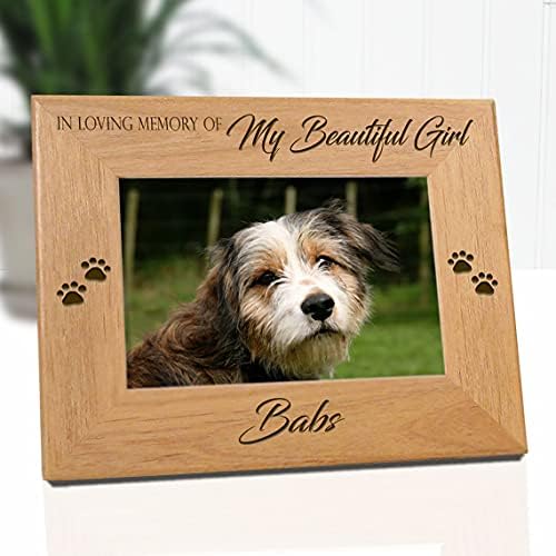 Меморијал за кучиња, рамки за кучиња, девојче, персонализирана рамка за слика, рамка за миленичиња, рамки за миленичиња, миленичиња, рамка за
