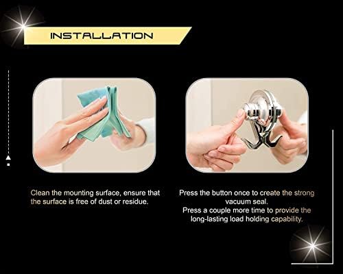 Kiahloc патентиран индикатор за жолт прстен за вшмукување чаша за сушење на косата, држач за вакуум на отстранлив за мазна плочка, стакло