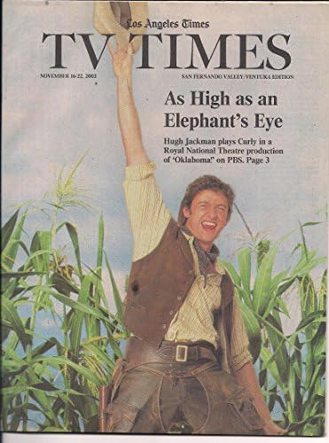 Хју Џекмен на насловната страница на Лос Анџелес Тајмс Тв Тајмс Списание 2003