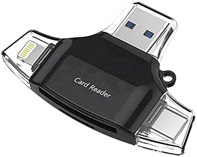 Boxwave Паметен Гаџет Компатибилен Со Apple iPad Mini - AllReader Sd Читач На Картички, Microsd Читач НА Картички SD Компактен USB-Jet Black