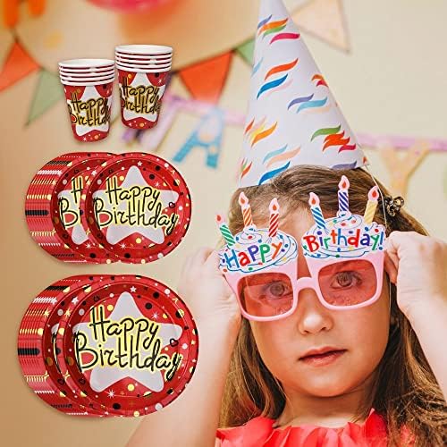 Партии на Хаимаи Галакси се снабдуваат со хартиени плочи, салфетки, чаши и прибор за јадење за украси за роденденски забави на вселената, служи