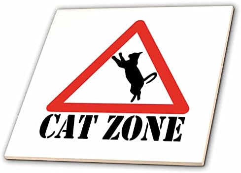 3дроза Работ На Ноќта Дизајн-Миленичиња-Слика На Зборови Мачка Зона Со Мачка Во Знак-Плочки