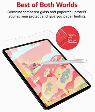 Заштитник на стаклото на екранот Bersem PaperFeel компатибилен со iPad Pro 12.9 инчи, iPad Pro 12.9 6 -ти / 5 -ти / 4 -та / 3 -та генерација,
