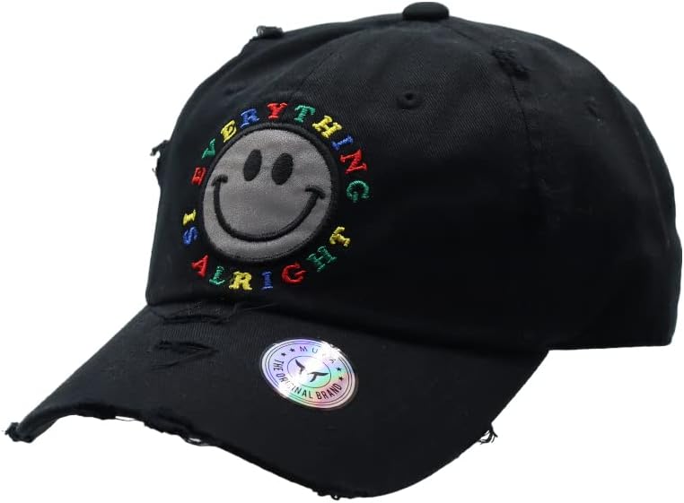 Мука насмевка лице извезена графичка капа за жени мажи прилагодлива смешка капа бејзбол капа улична облека хип хоп