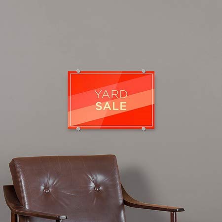 CGSignLab | „Продажба на двор -модерна дијагонална“ премиум акрилен знак | 18 x12