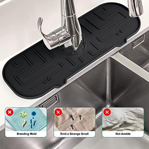 Кујнски мијалник за мијалник, тапа за вода за лов на вода силиконски тапачки рачка за капење за капење за кујнски бања бар countertop-