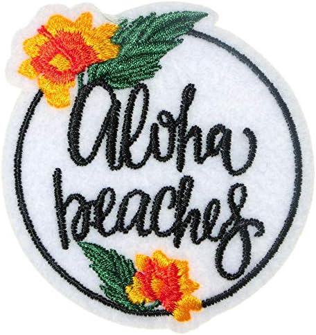 ЈПТ - Алоха плажи морето лето патување Хавајски Хаваи Loveубов ectionубов мир Мирси Збогум везена Апликација Ironелезо/Шие на