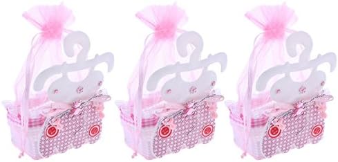 Абаодам 12 парчиња Торби За Бонбони Хранење-Туш За Бебиња Во Форма На Шише Чанти За Подароци Торби За Подароци