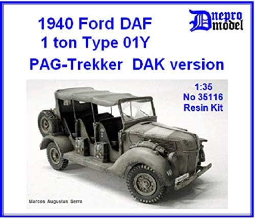 Днепро Модел - 1940 форд ДАФ 1,0 Т Тип 01Ј ПАГ-Трекер Дак Верзија ДМ35116, 1/35 Скала Модел комплет