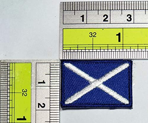 Парита мини 0,6х1.1 Шкотска знаме лепенка Шкотска земја знаме воена униформа амблем железо на везени апликации за јакна од