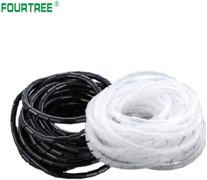 1 РОДЕЛЕ БЕЛЕ/црна жица ликвидација избришете ја цевката за ракави за ракави за завиткување PE 4mm -30mm пламен ретардантен кабел