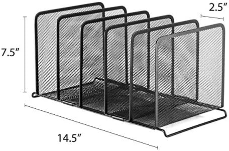 Организатор на датотеки со халтер 5 Делови Решетка За Складирање На Држач За Метални Датотеки За Организатор На Домашна И Канцелариска