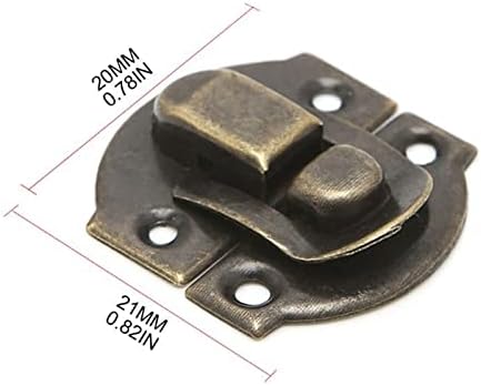 Делето брава за заклучување кутија за заклучување на заклучување на заклучување антички железо накит кутија со таблички заклучен