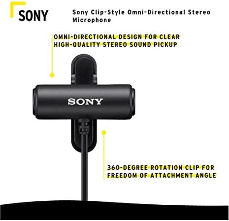 Sony ICD-UX570 Серија UX570 Дигитален Диктафон Пакет Со Sandisk 32gb Мемориска Картичка И Клип-Стил Омни-Насочен Стерео Микрофон