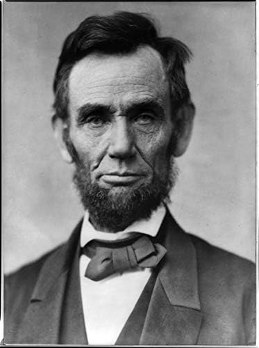 Фотографија на Авраам Линколн - Историско уметничко дело од 1863 година - - сјај