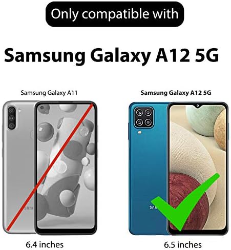 Футрола За Куќиште Ailiber Samsung Galaxy A12 5G, Заштитник На Екранот Galaxy A12, Држач За Штипки За Вртливи Ремени, Тенок Издржлив