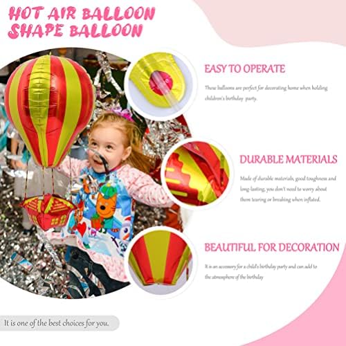 Нуобести Украси За Балони Со Топол Воздух Детска Играчка За Летање 2 парчиња Топла Хартија За Повеќекратна Употреба Слатки Детски Роденденски