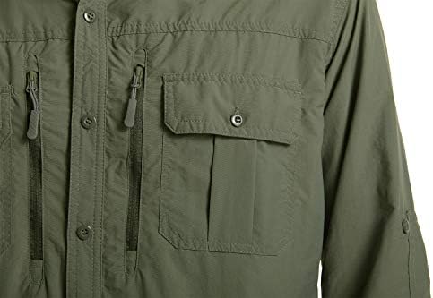 Тактички кошули за мажи Таквасен Брзи суви УВ заштита Дишев долг ракав за пешачење за риболов Кошули за риболов