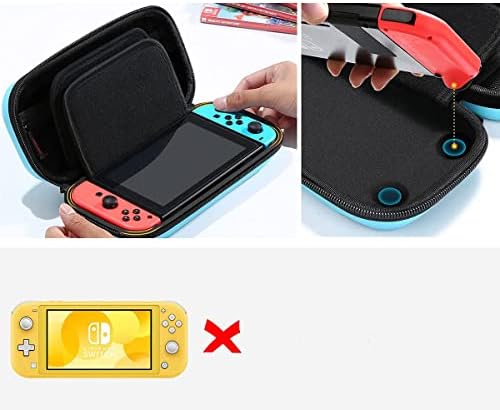 Случај за носење за Nintendo Switch и додатоци, заштитна тврда преносна патна торбичка за носење на куќиште за конзола и додатоци