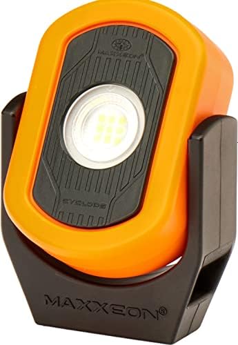 MXXEON Cyclops MXN00813, USB-C LED Работна Светлина ЗА Полнење, Hi-Viz Orange, 720 Лумени