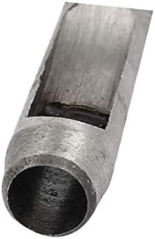X-Ree Ree Knurled Drill Driph Ding Dribe Remat Belt Hollow Hole Punch 8mm Dia (Correa de Vástago Estriada Cuero Perforado Agujero de Agujero