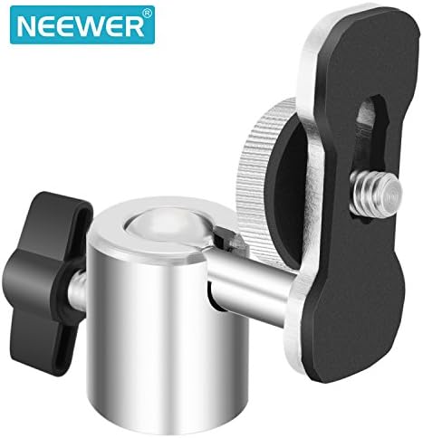 Адаптер за дигитален рекордер за видео камера Neewer со мини топка-глава-360 степени и движење на навалување од 180 степени за поврзување