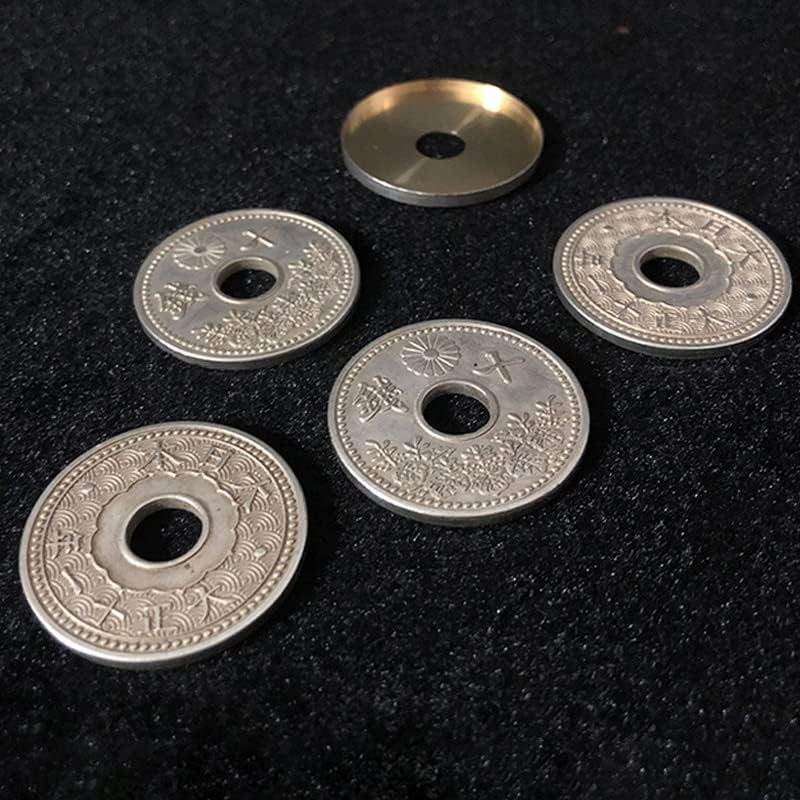 Сумаг јапонски антички монети поставени магични трикови монети исчезнаа магија блиска илузија за да ги газат ментализмот