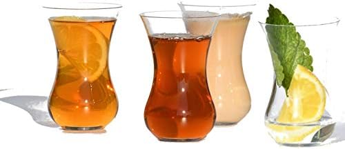 Сино Чили Дизајн-Рачно Изработени кристално стакло чај стакло сет на 4-Дизајн: Кралицата Ен во подарок бо