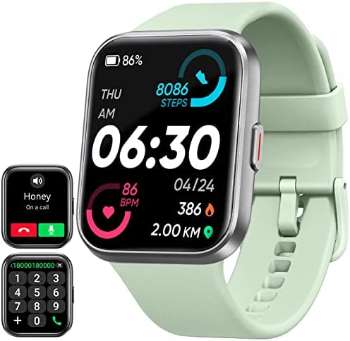 Еномир паметен часовник со Bluetooth повик Smart Watch For Men Women [Alexa вграден] 1,7 'Touch Fitness Tracker со срцев ритам кислород