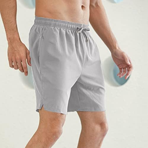 Кратки шорцеви за мажи машки пролет и лето цврста боја шорцеви мраз со патент панталони со панталони со активни панталони активни