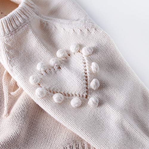 bebeshopdelageyhu новородено девојче џемпер ромпер рафле ракав памук плетена каросерија есен зимска облека облека