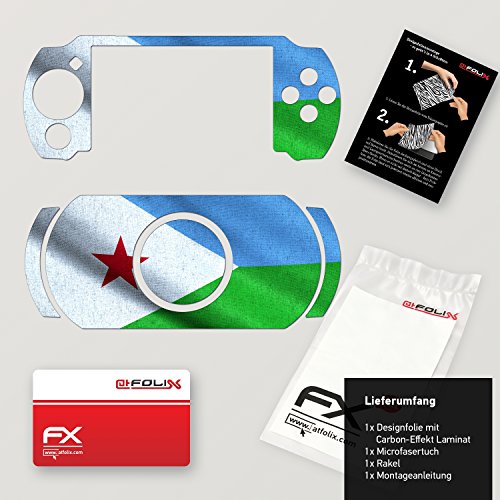 Sony PSP-E1000 / E1004 Дизајн на кожата „Знаме на djibouti“ налепница за PSP-E1000 / E1004
