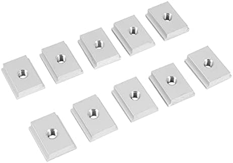 YHJIC M8 T- Лизгачки орев алуминиум легура Т слот за слот за обработка на слот за склопки за склопки на склопки 10 парчиња 10 парчиња
