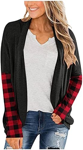 Kyенски плетен кардиган џемпер отворен преден блок во боја со долги ракави, надворешна облека, пад мек тенок палто за блуза, врвен блуза