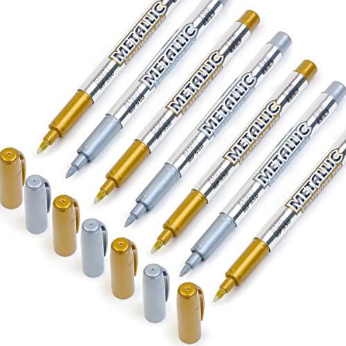 Комплет за пенкало за печатење восок, изваја од 8 парчиња металик пенкало за украсување печат на восок заптивка, вклопете ги сите мониста заптивка