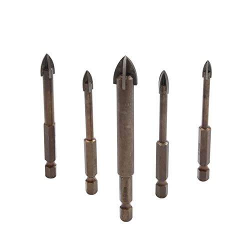 Qaixag Tungten Carbide Dript Bit Set легура карбид точка со 4 парчиња за крос -копје на плочки