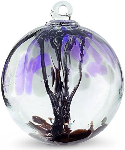Духовно дрво со вештерки топка Самрак од Ironелезно уметничко стакло дизајни