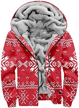 Menssdq Mens Fall Coat, плус димензии со димензии мажи зимски основни долги ракави за одмор дуксери за џемпери се вклопуваат густо топло 6