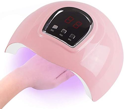 BHVXW розова ламба за нокти ， 54W нокти ламба преносен мини фен за нокти на сите гел за фен за фен за автоматски сензор за автоматски фен